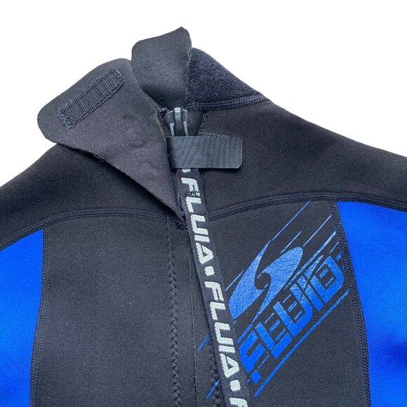 Fluid Wetsuit Youth Size 8 Neoprene Rubber Swim Blue Black - Picture 4 of 6